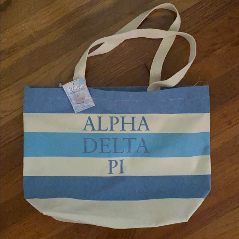 Alpha Delta Pi canvas tote bag